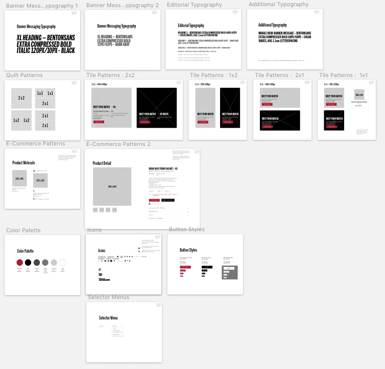 Reusable design and interaction patterns.