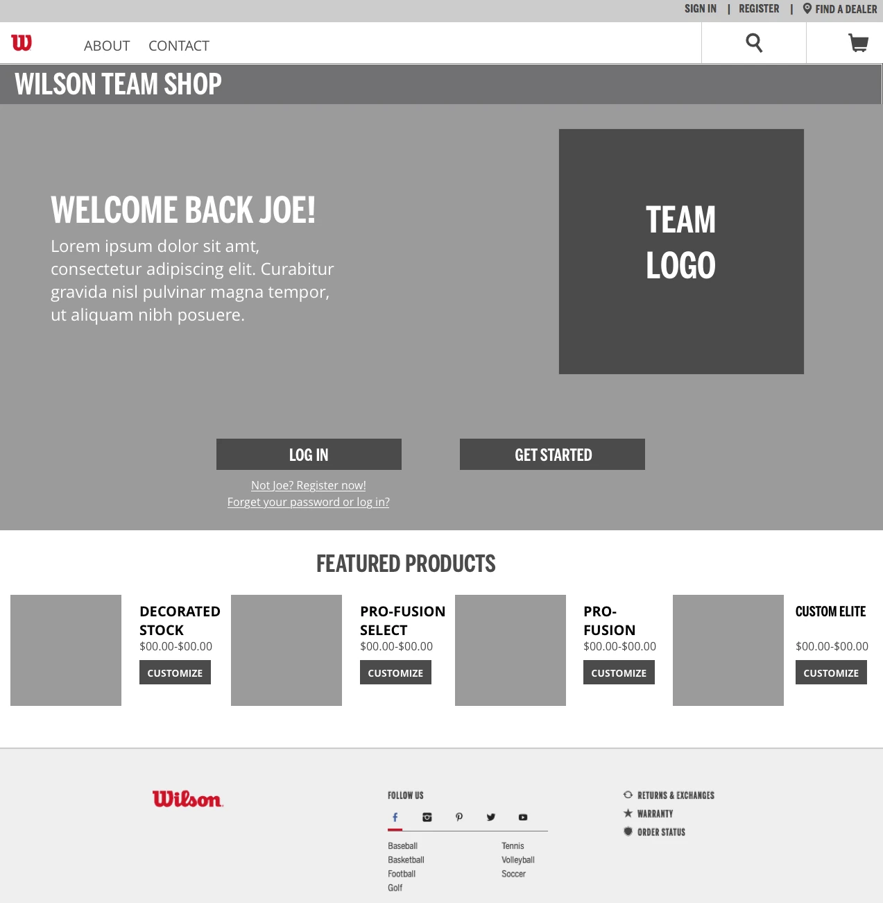 Recognized-user state and team identity.