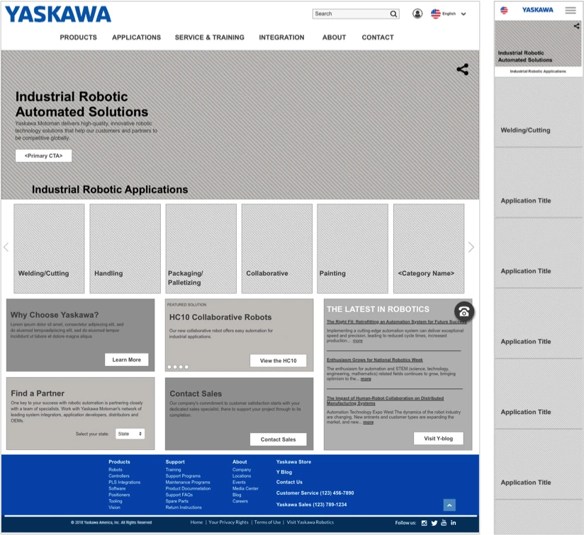Mobile structure and responsive behavior.